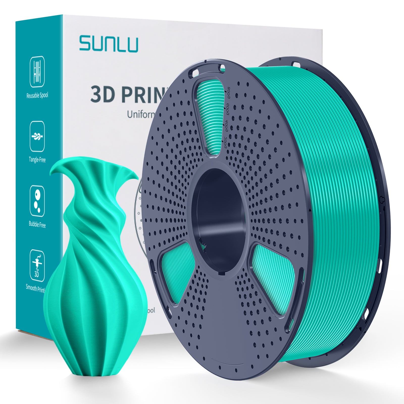 SUNLU PLA+ 2.0 1.75mm Filament 1kg Spool