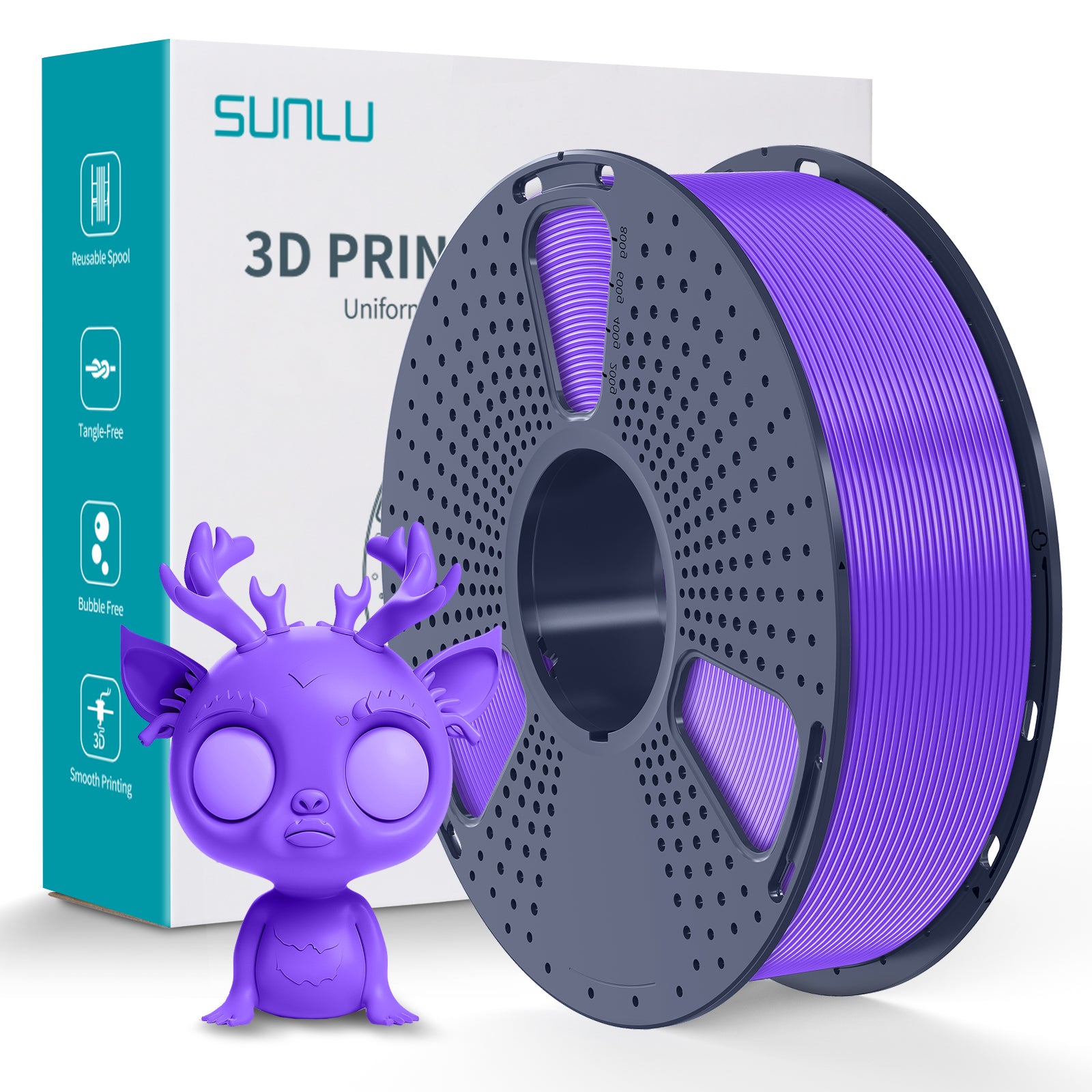 SUNLU PLA+ 2.0 1.75mm Filament 1kg Spool