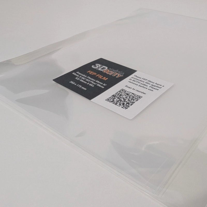 FEP Film for Anycubic Photon Mono X/ Mono X 6K/ M3 Plus/ Mono X2/ Mono X 6Ks (5 Pcs) - 3docity