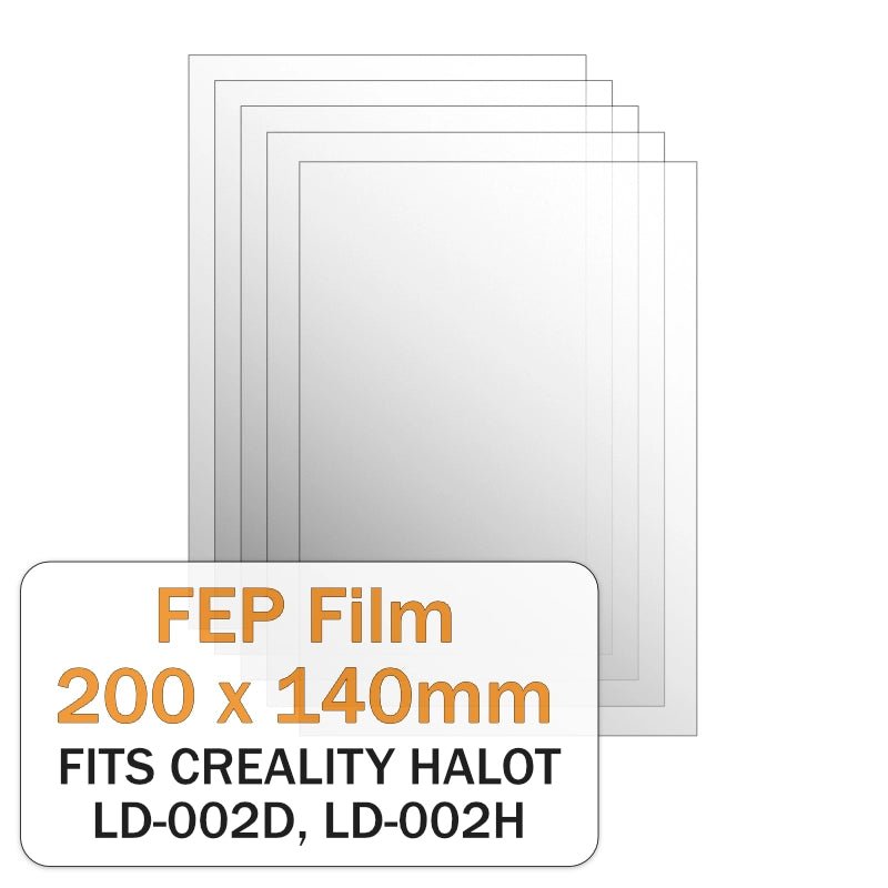 FEP Film for Creality Halot - one/ LD - 002R/ LD - 002H (5 Pcs) - 3docity
