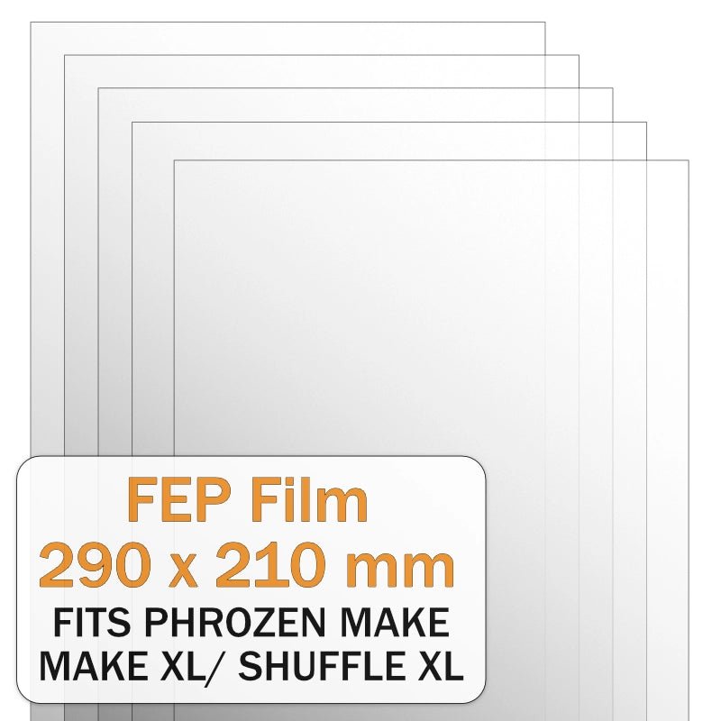 FEP Film for Phrozen Make/ Make XL/ Shuffle Lite/ Shuffle/ Shuffle XL/ Shuffle XL 2019/ Shuffle 4K/ Sonic/ Sonic Mini/ Sonic Mini 4K/ Sonic 4K/ Sonic Mighty 4K (5 Pcs) - 3docity