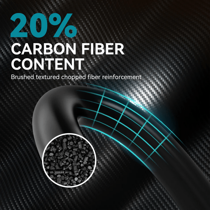 SUNLU PA6 Carbon Fiber Black 1.75mm Filament 1kg Spool - 3docity