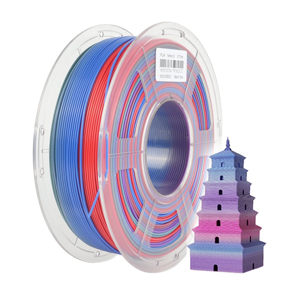 Sunlu PLA Rainbow 1.75mm Filament 1kg Spool - 3docity