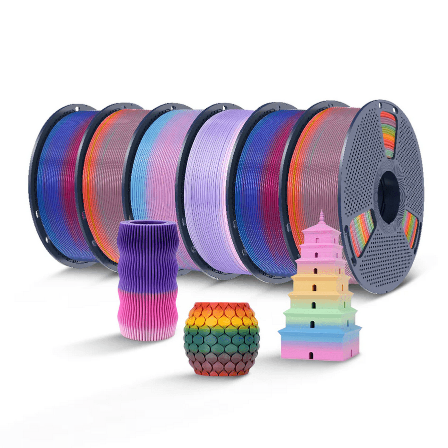 Sunlu PLA Rainbow 1.75mm Filament 1kg Spool - 3docity