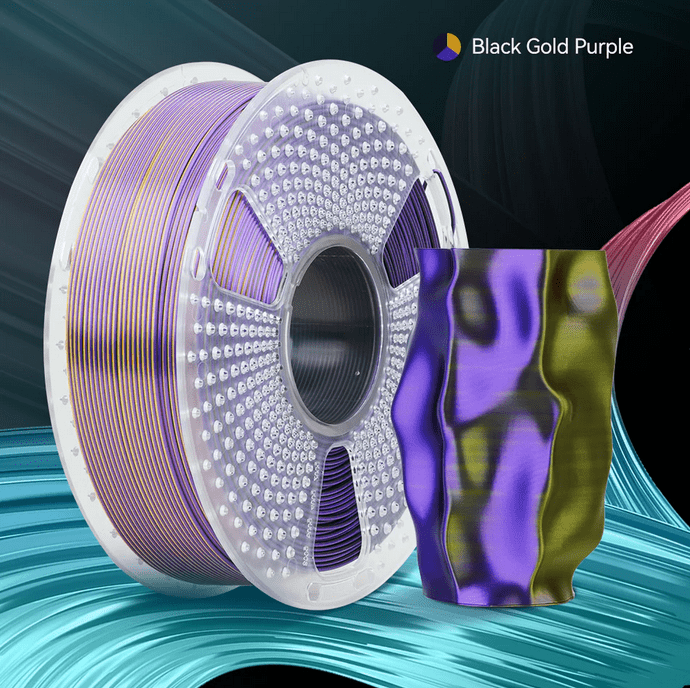 SUNLU Silk PLA+ TRI - COLOUR 1.75mm Filament 1kg Spool - 3docity