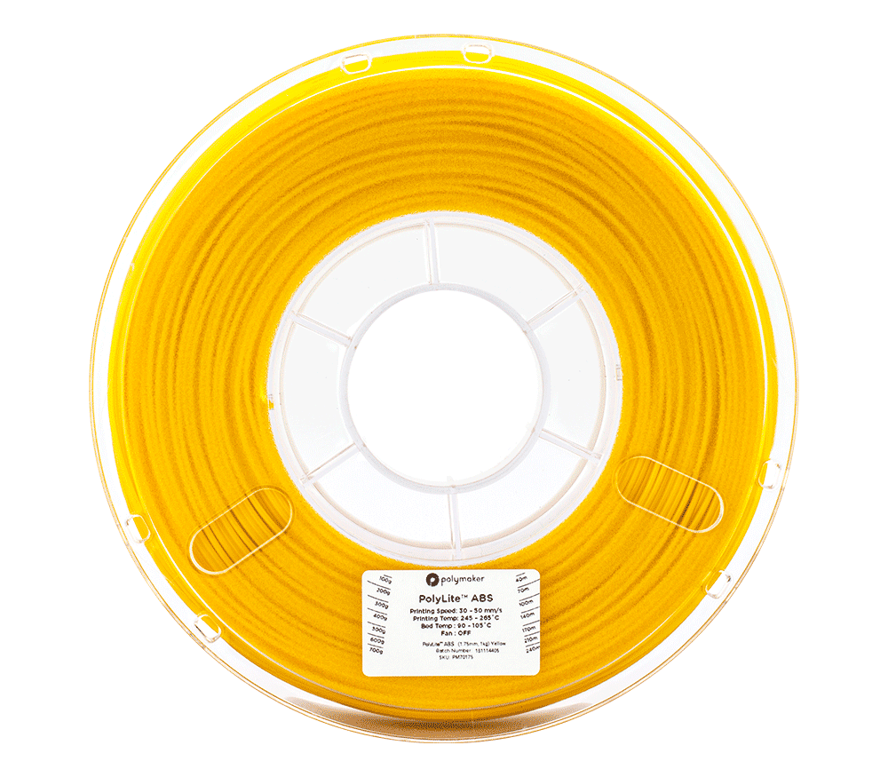 Polymaker PolyLite PLA Yellow - 1.75mm (1kg)