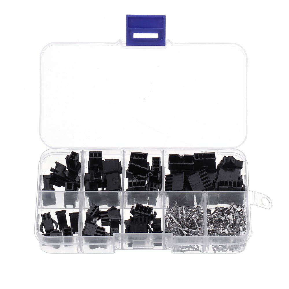 2.54mm Dupont Male/Female SM2.54 Header Connector Kit (Male/Female Pins, 2–5 Pin Housings) - 3docity
