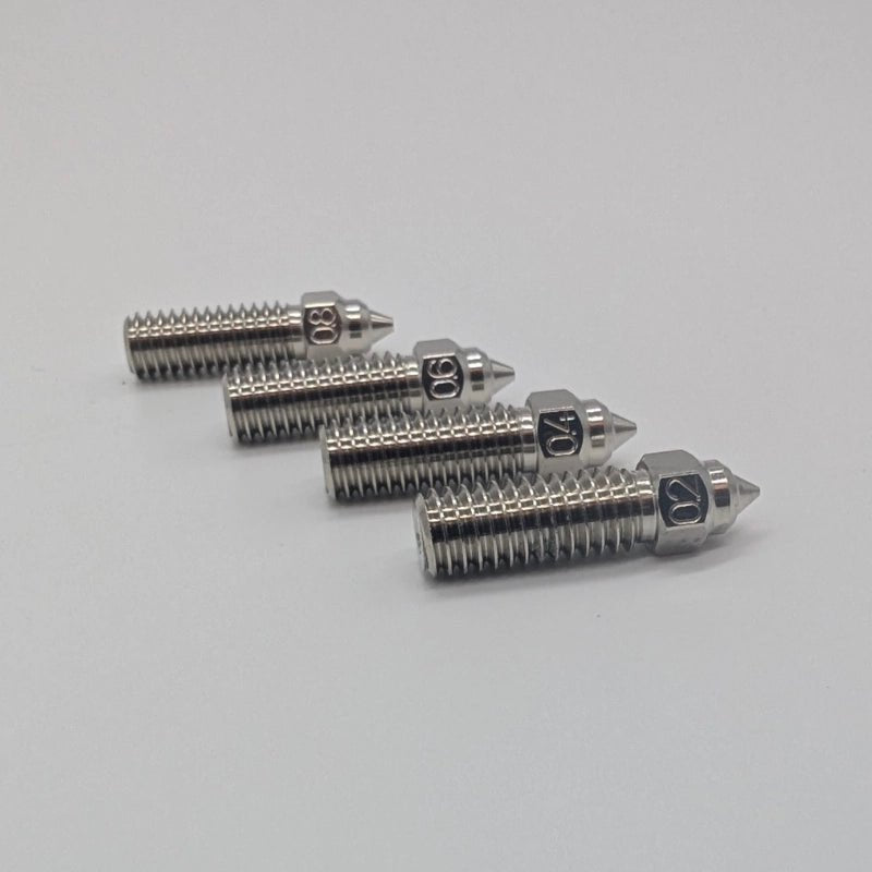 3docity Creality K1 Zirconium Copper Nozzles 8pcs Variety Pack - 3docity