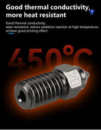 3docity Creality Sprite Hardened Steel Nozzle 8Pcs Varity Kit (Ender 3 V3 SE/ Ender 5 S1/ Ender 7) - 3docity