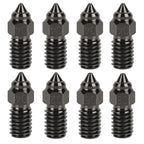 3docity Creality Sprite Hardened Steel Nozzle 8Pcs Varity Kit (Ender 3 V3 SE/ Ender 5 S1/ Ender 7) - 3docity