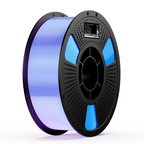 VEXA PLA+ Dual Colour Silk 1.75mm Filament 1kg spool in light blue and purple on black reel