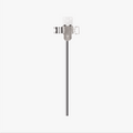 Bambu Lab X2D Hotend Heating Assembly with metal heater cartridge and mounting bracket on white background