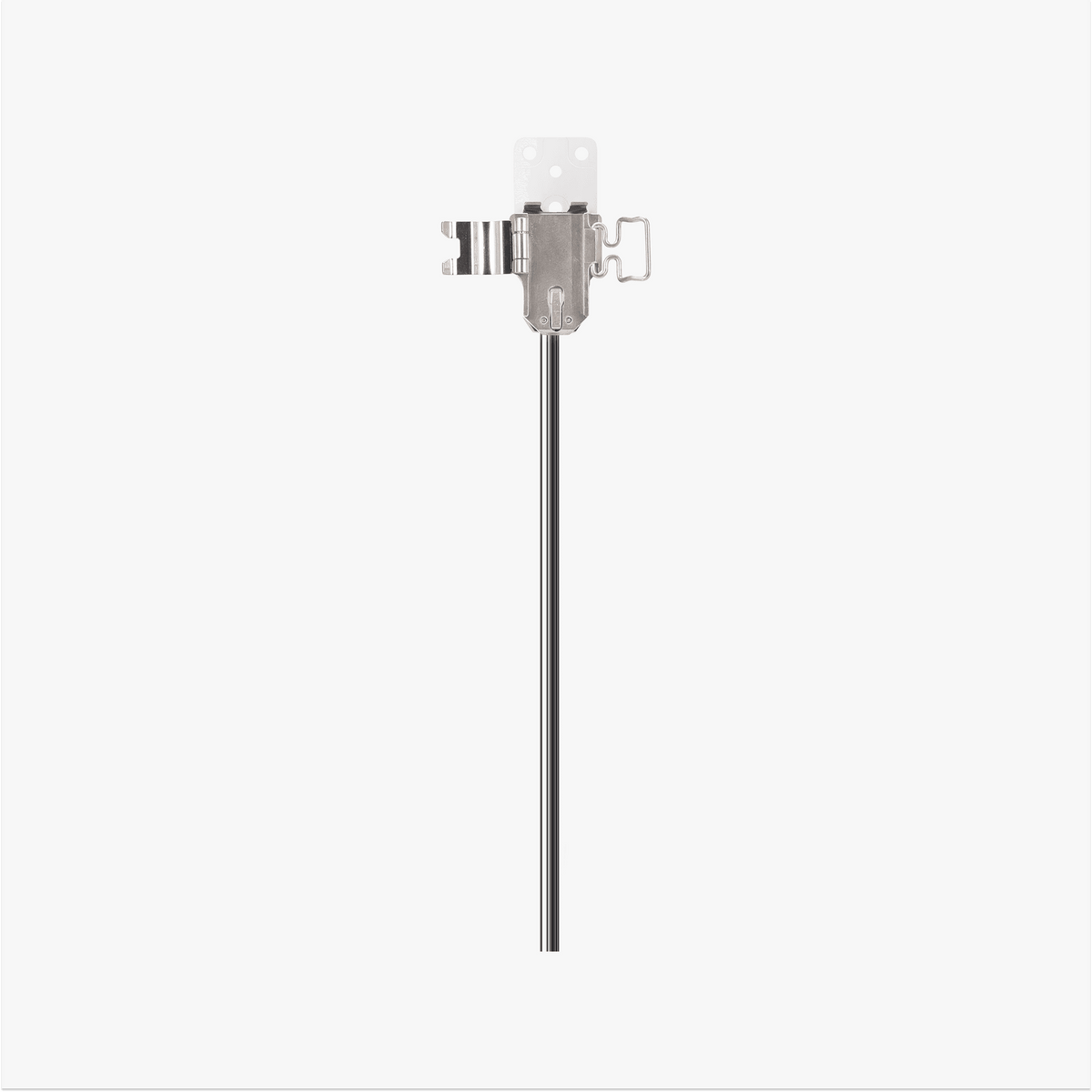 Bambu Lab X2D Hotend Heating Assembly with metal heater cartridge and mounting bracket on white background