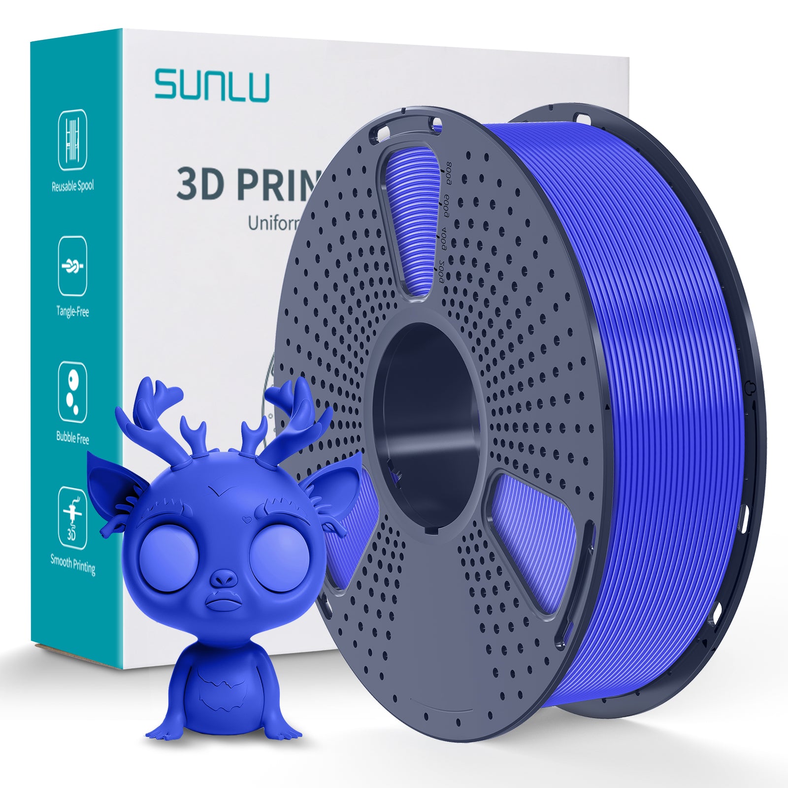 SUNLU PLA+ 2.0 1.75mm Filament 1kg Spool