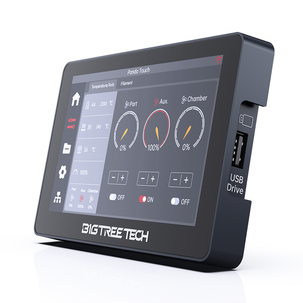 BIGTREETECH Panda Touch V1.1 - 5 Inch Touch Screen with Multi - Printer, Wireless Control For Bambu Lab X1, P1 and A1 Printers with USB dock - 3docity