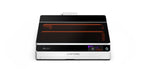 Aliencell X1 Diode Laser Engraver with glowing red heating element, front angle view with control panel