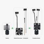 Bambu Lab Complete Hardened Nozzle Hotend for P1 Series - 3docity