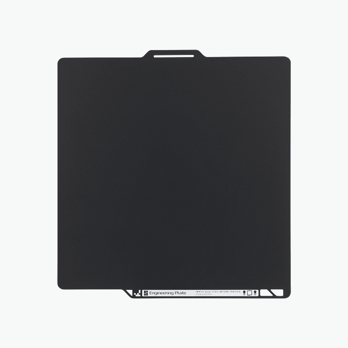Bambu Lab Engineering Plate for X/P/A Series 3D printer build plate, top view