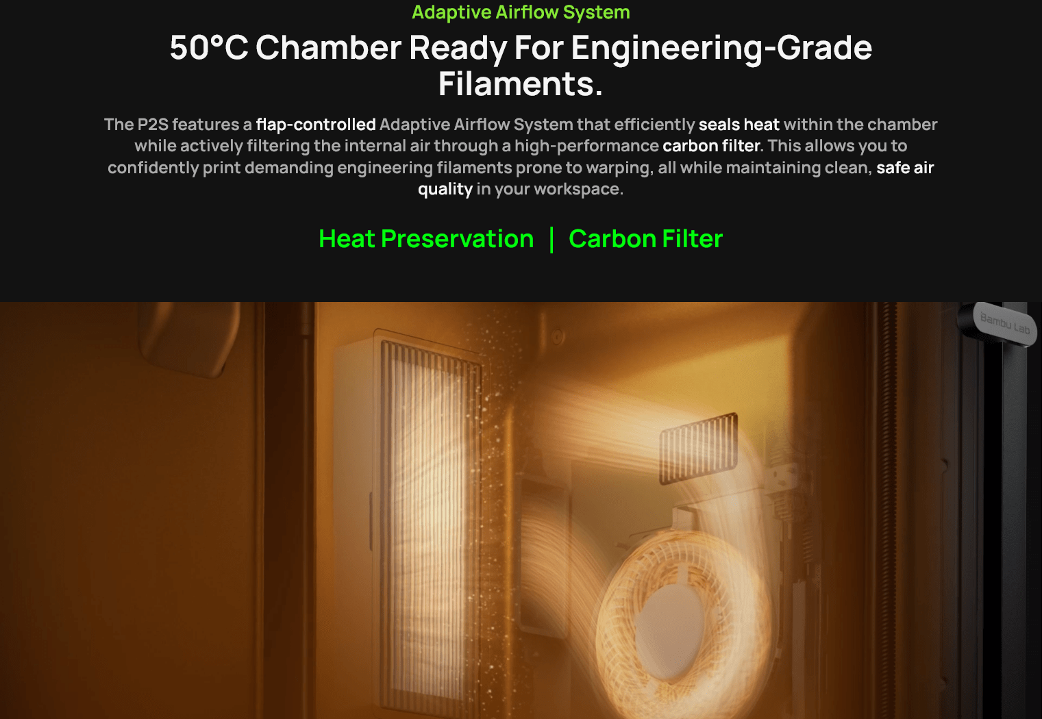 Bambu Lab P2S FDM 3D Printer - 3docity