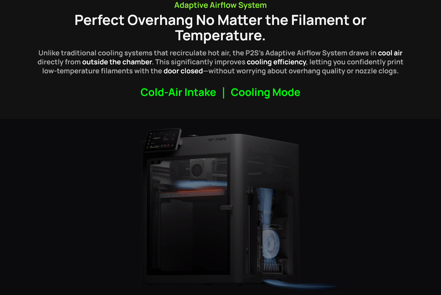 Bambu Lab P2S FDM 3D Printer - 3docity