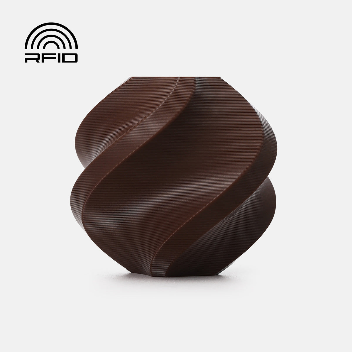 Bambu Lab PETG Basic Dark Brown 1.75mm filament 1kg refill print sample