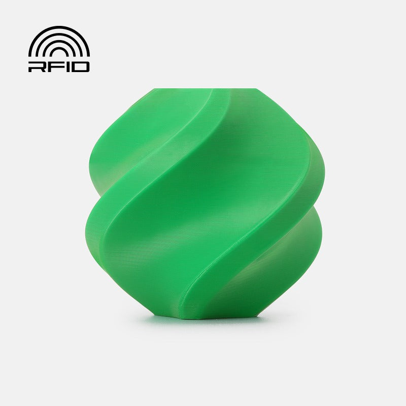 Bambu Lab PETG Basic Green 1.75mm filament 1kg refill print sample
