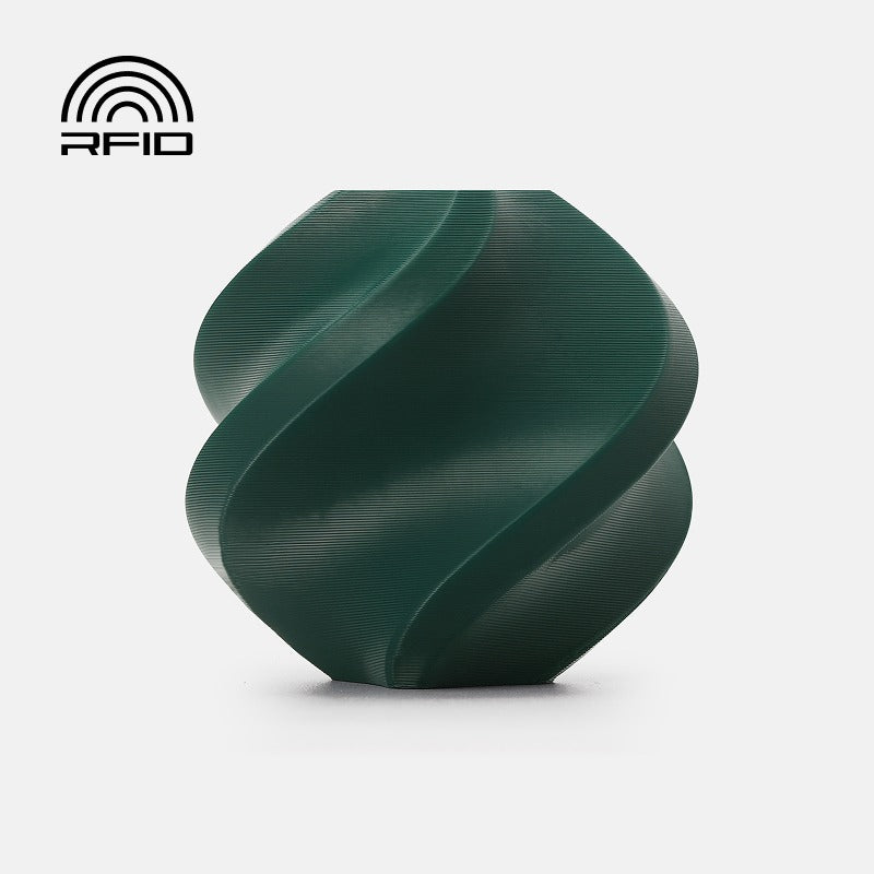 Bambu Lab PETG Basic Pine Green 1.75mm filament 1kg refill print sample