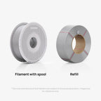 Bambu Lab PETG Basic refill compared with filament on spool