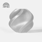 Bambu Lab PETG Translucent 1.75mm filament spool, front angle view showing glossy white material texture