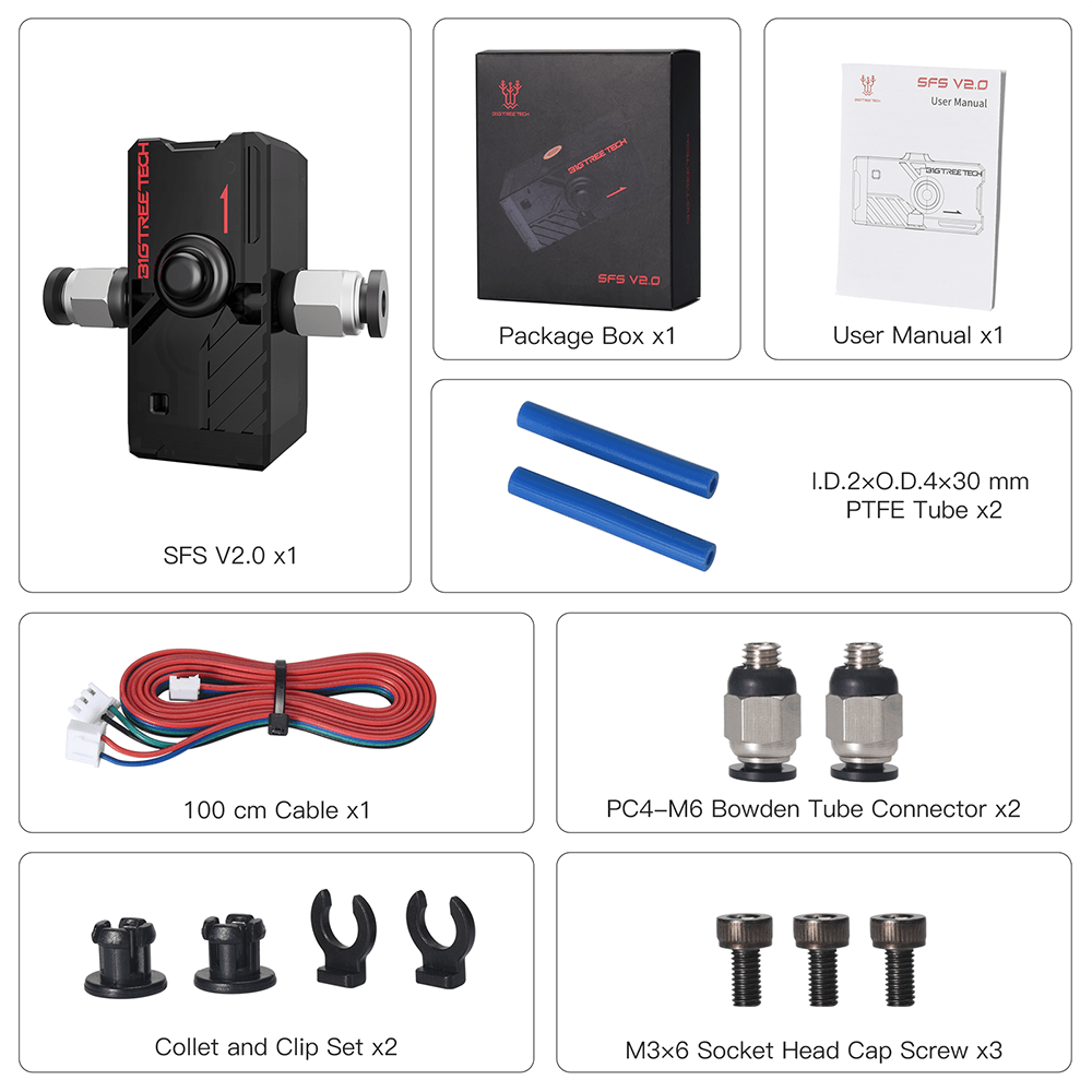 BIGTREETECH SFS v2.0 Smart Filament Runout Sensor - 3docity