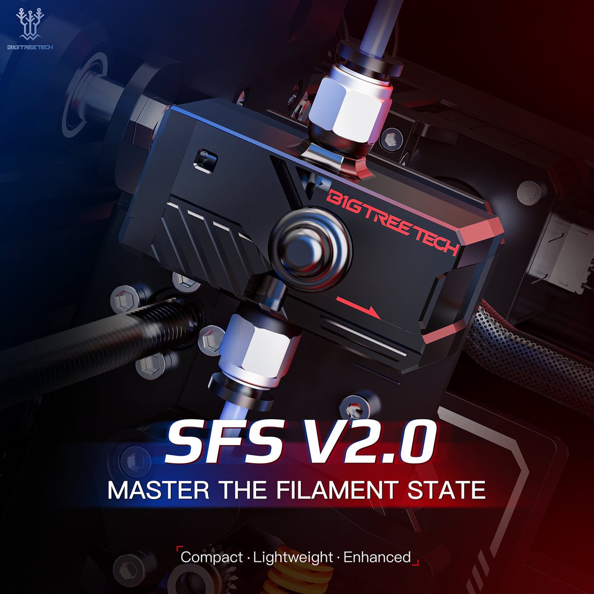 BIGTREETECH SFS v2.0 Smart Filament Runout Sensor - 3docity
