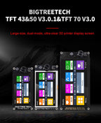 BIGTREETECH TFT70 V3.0 Display Touch Screen Two Working Modes for SKR Octopus Control Board - 3docity