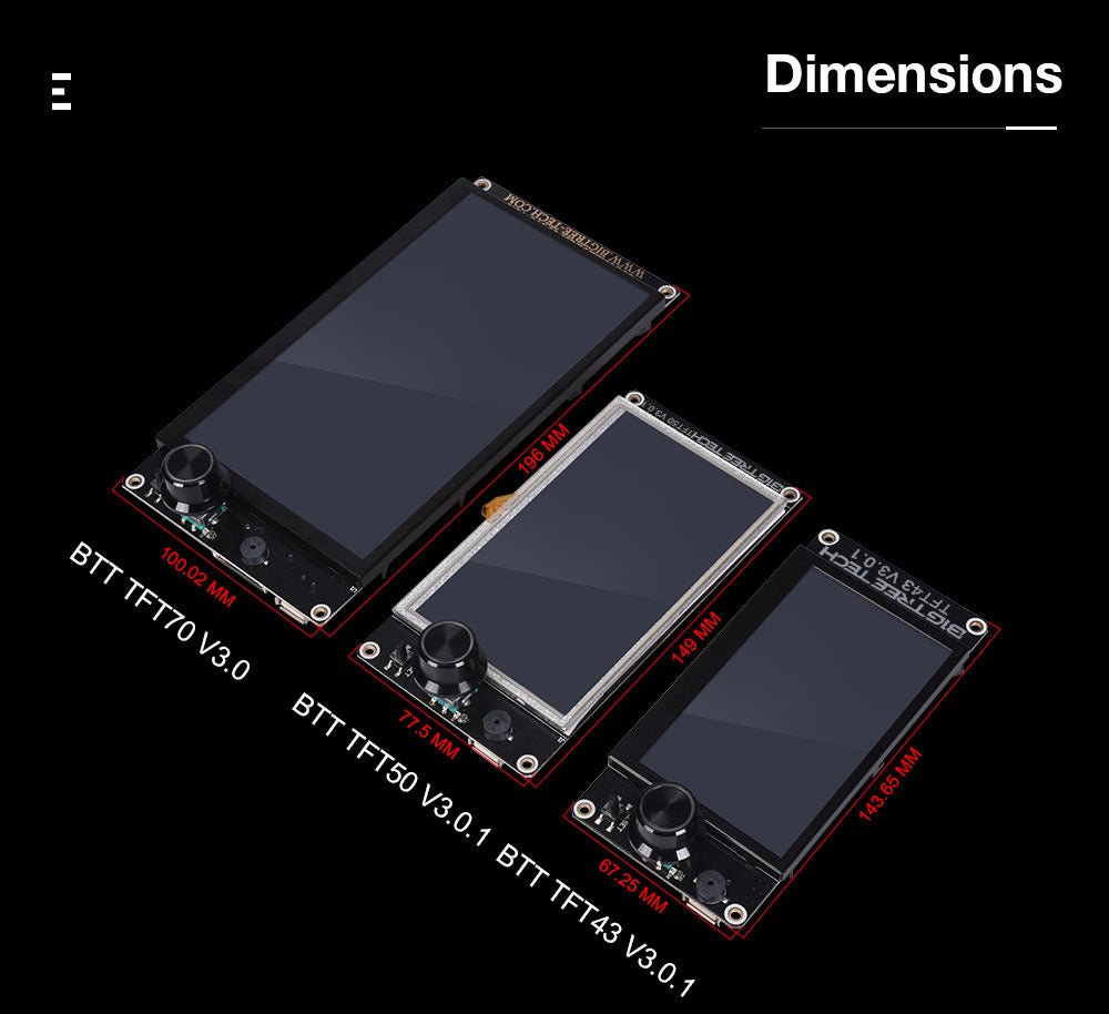 BIGTREETECH TFT70 V3.0 Display Touch Screen Two Working Modes for SKR Octopus Control Board - 3docity