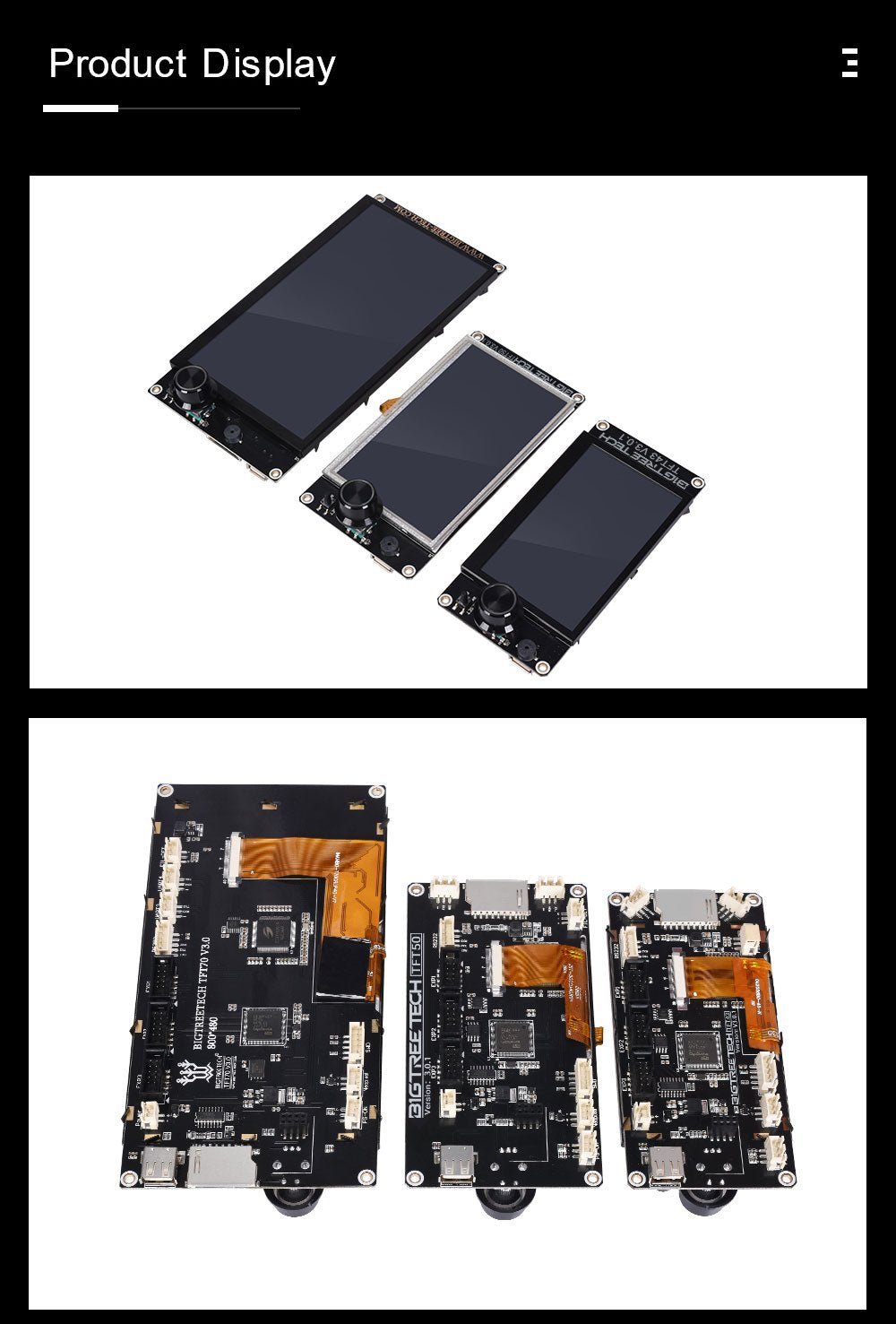 BIGTREETECH TFT70 V3.0 Display Touch Screen Two Working Modes for SKR Octopus Control Board - 3docity