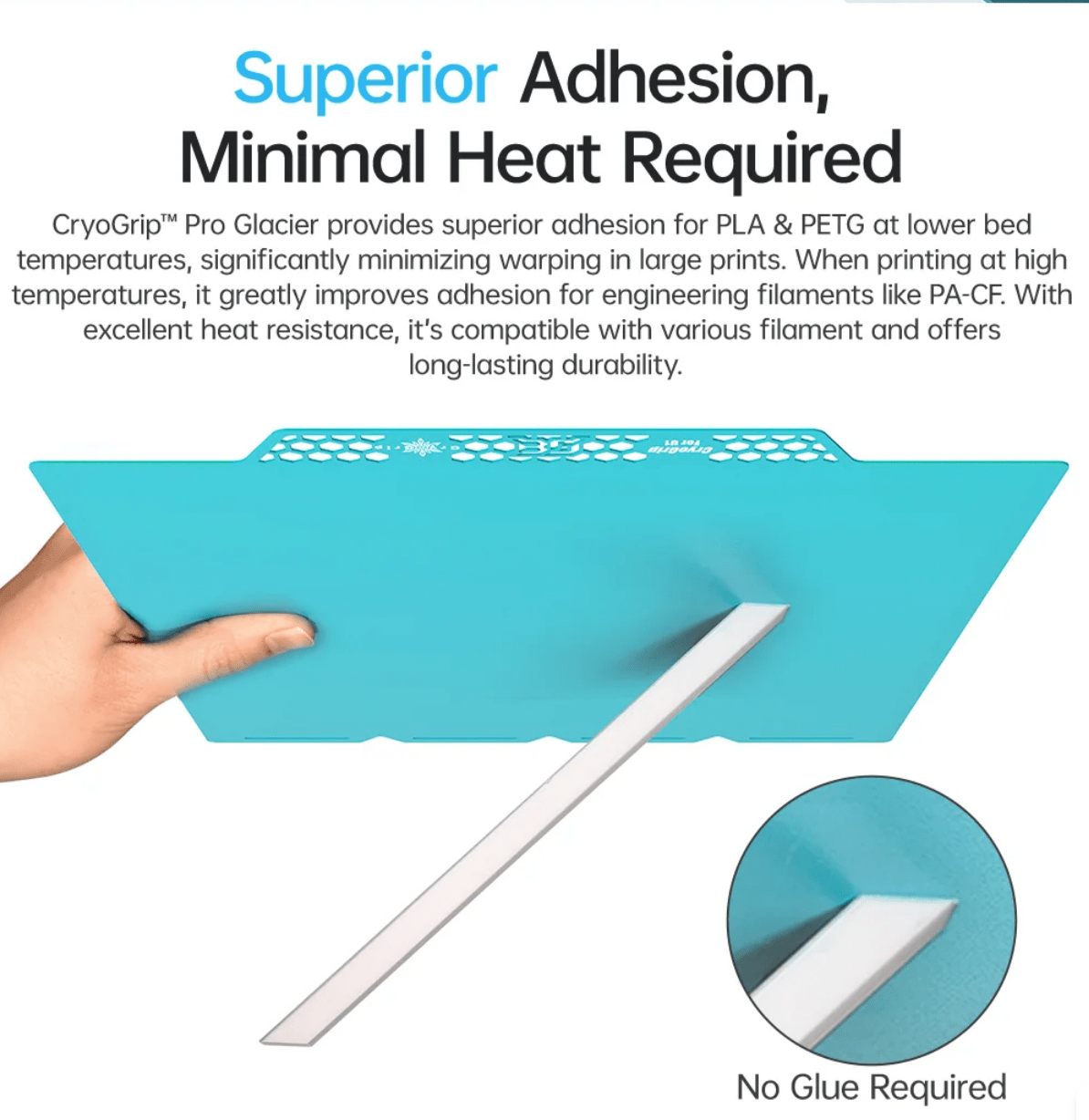 BIQU Cryogrip Build Plate for Snapmaker U1 Frostbite or Glacier - 3docity