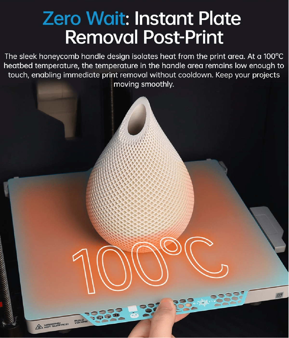 BIQU Cryogrip PRO Build Plate for Creality K2 Plus - 3docity