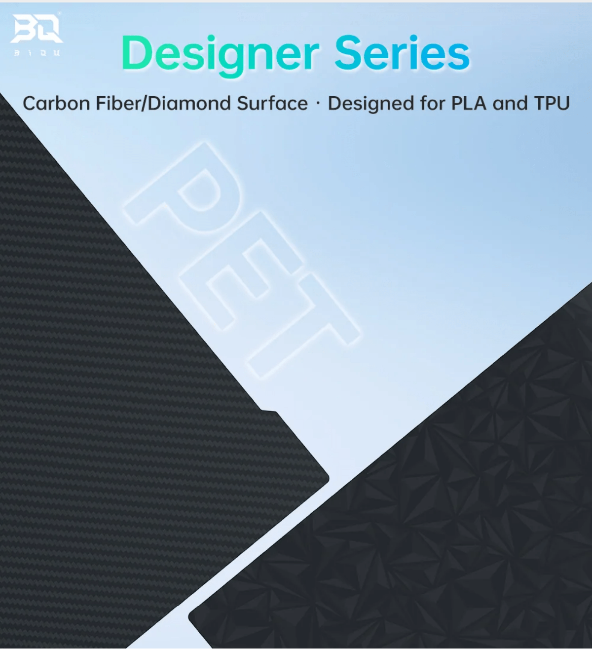 BIQU Panda Buildplate Designer PEO+PET Double - Sided Spring Steel Sheet for Bambu Lab H2D/H2S - 3docity