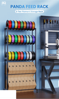 BIQU Panda Feed Rack Stackable Organizer for 3D Printing Filament Home Storage - 3docity