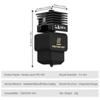 BIQU Panda Juicer Hotend High Flow with 0.4mm Hardened Steel Nano Coating Nozzle for Bambu Lab A1/A1 mini/H2D - 3docity