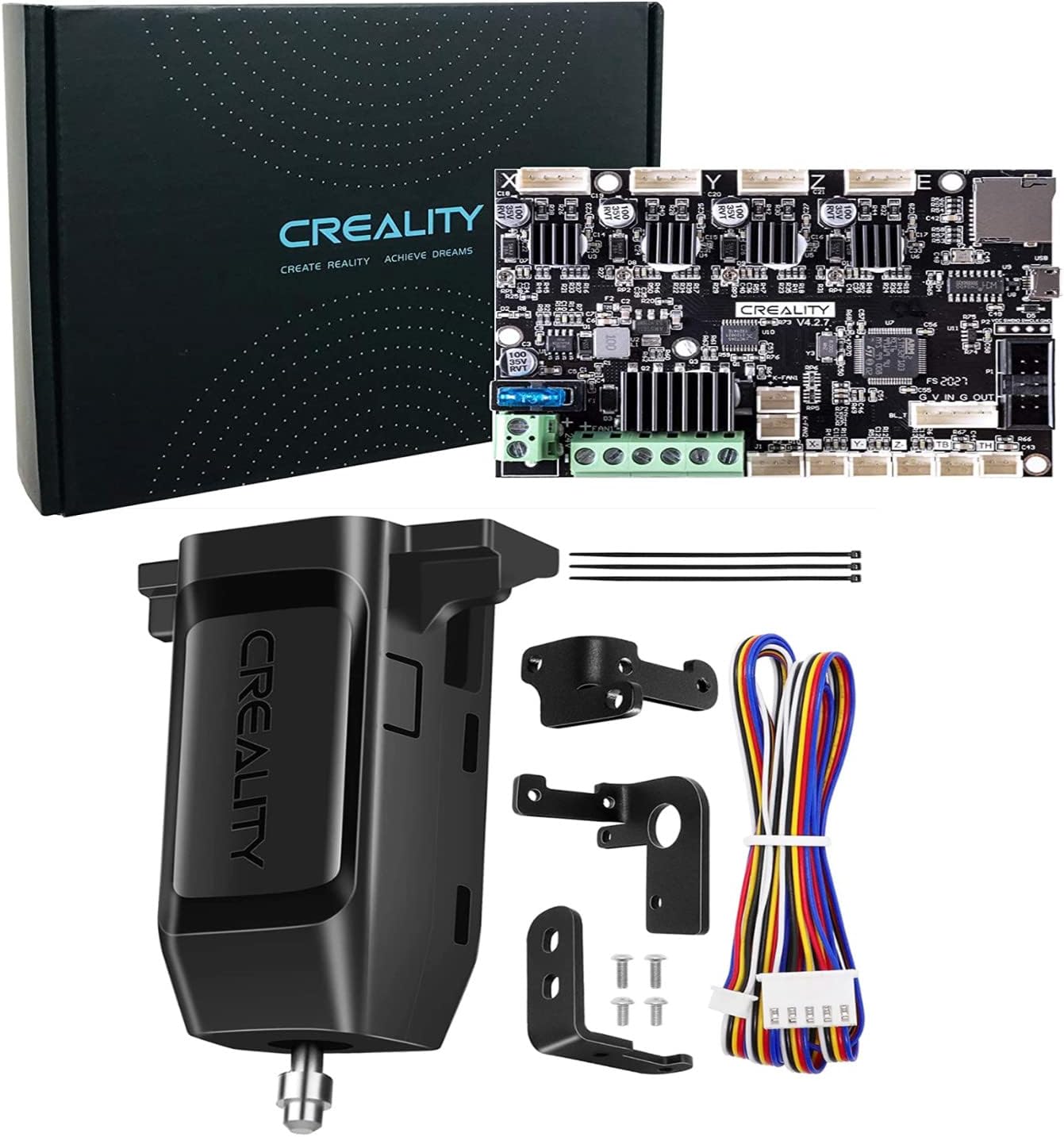 Creality CR Touch Auto Bed Leveling Sensor with V4.2.7 Mute Mainboard 3D Printer Kit, for Ender 3 v2 Ender 3/ Ender 3 Pro/Ender 5/Ender 5pro - 3docity
