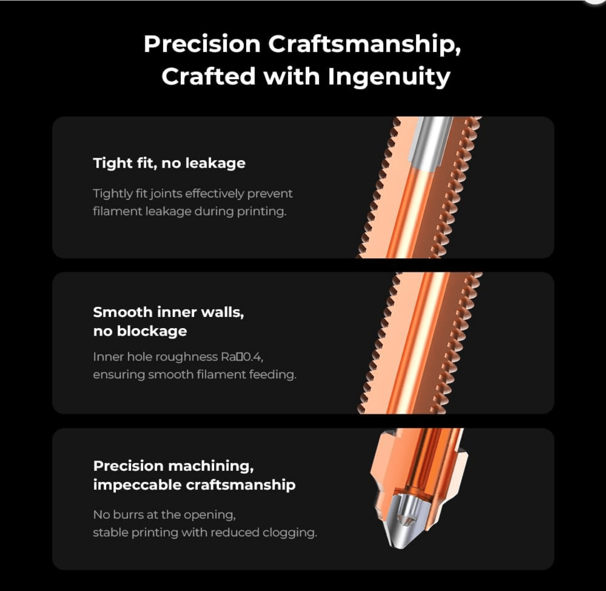 Creality K1C Quick Change Hardened Nozzles - 3docity