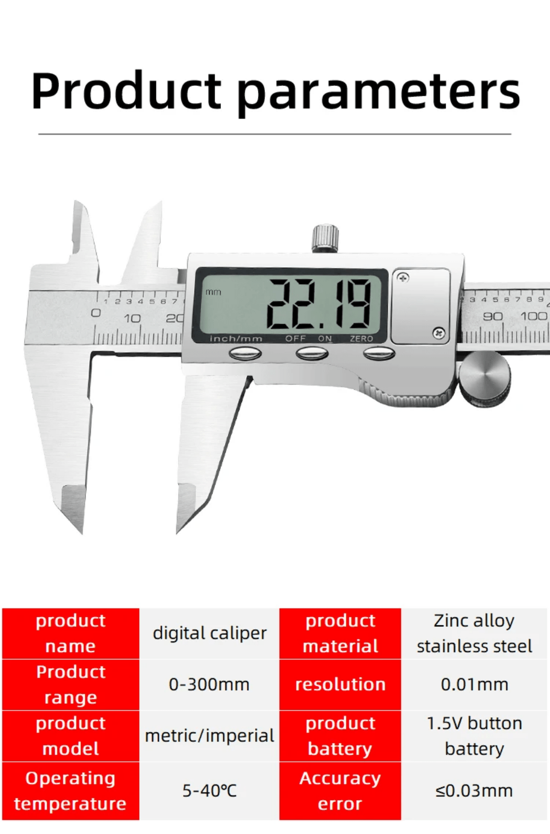 Digital Stainless Steel Vernier Caliper 150mm - 3docity