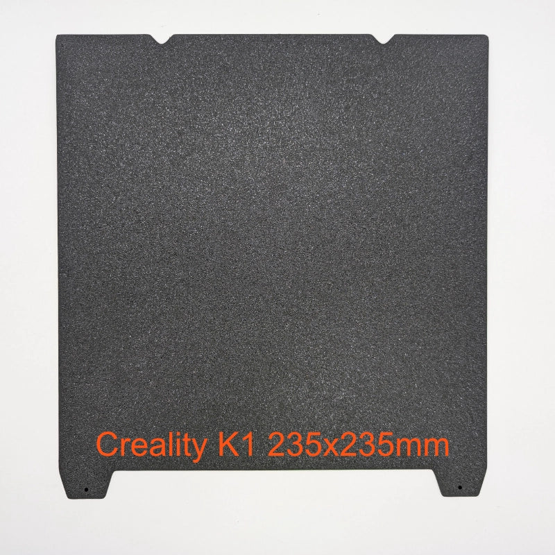 Dual - Sided Spring Steel PEI Build Plate for Creality K1 – 235x235mm (Textured & Smooth) - 3docity