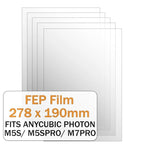 FEP Film for Anycubic Photon Mono M5s/ Photon Mono M5s Pro/ Photon Mono M7 Pro (5 Pcs) - 3docity