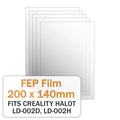 FEP Film for Creality Halot - one/ LD - 002R/ LD - 002H (5 Pcs) - 3docity