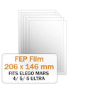 FEP Film for Elegoo Mars 4/ 5/ 5 Ultra (5 Pcs) - 3docity