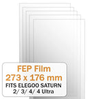FEP Film for Elegoo Saturn 2/ 8K/ 3/ 4/ 4 Ultra (5 Pcs) - 3docity