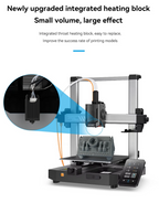 HeatPoint Upgraded Hardened Hotend for Anycubic Kobra 3 with integrated heating block installed on 3D printer