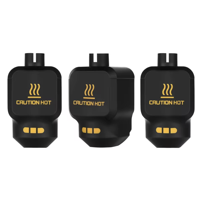 FYSETC Silicone Sock for Bambu Lab P2S X2D 3-pack black with gold accents front view