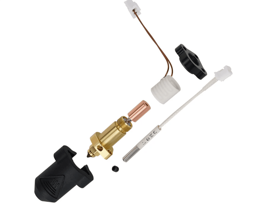Hotend Heater Block Kit for Creality K1 with Brass 0.4 nozzle (Early Model) - 3docity